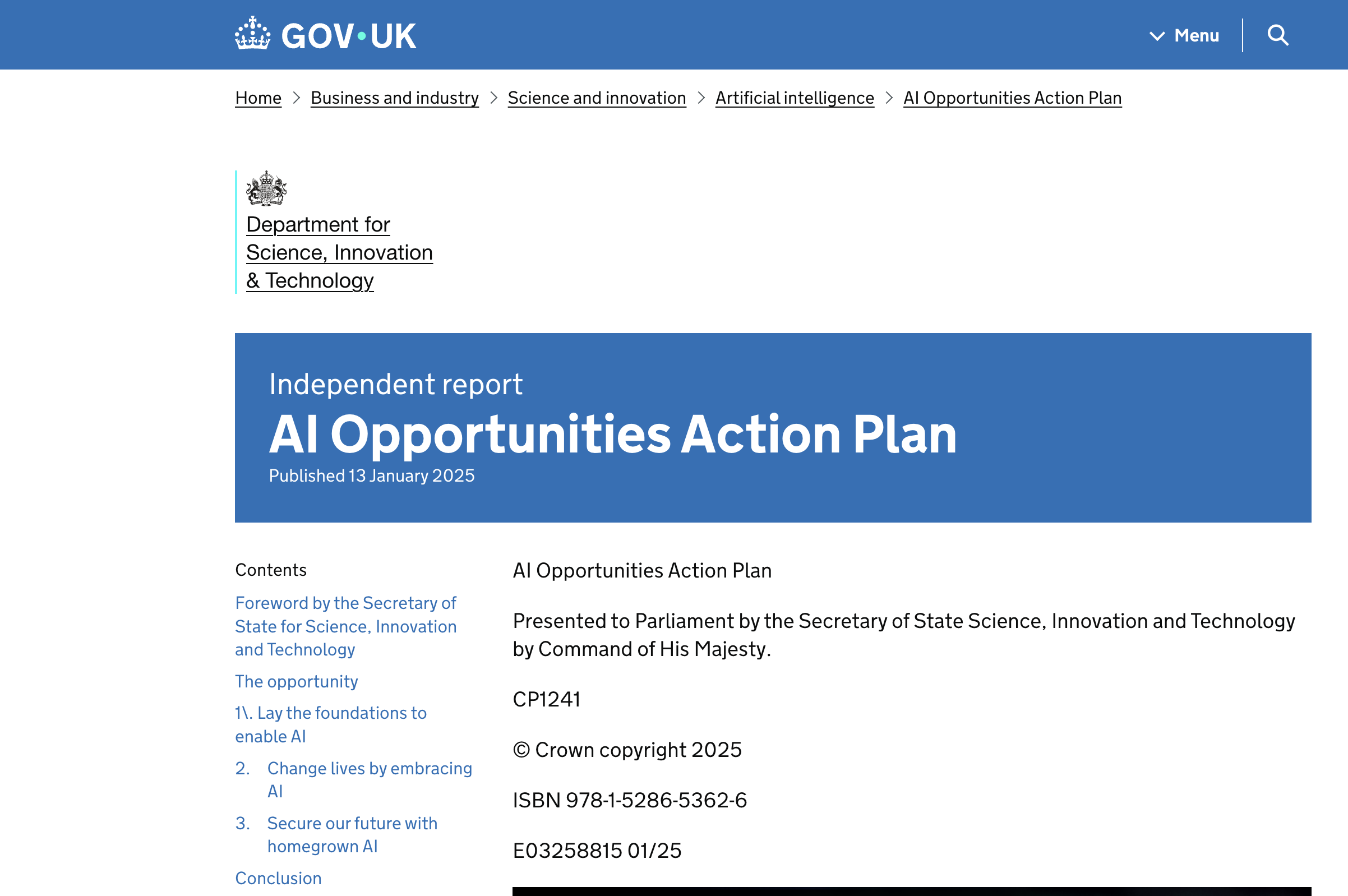 英国的AI计划