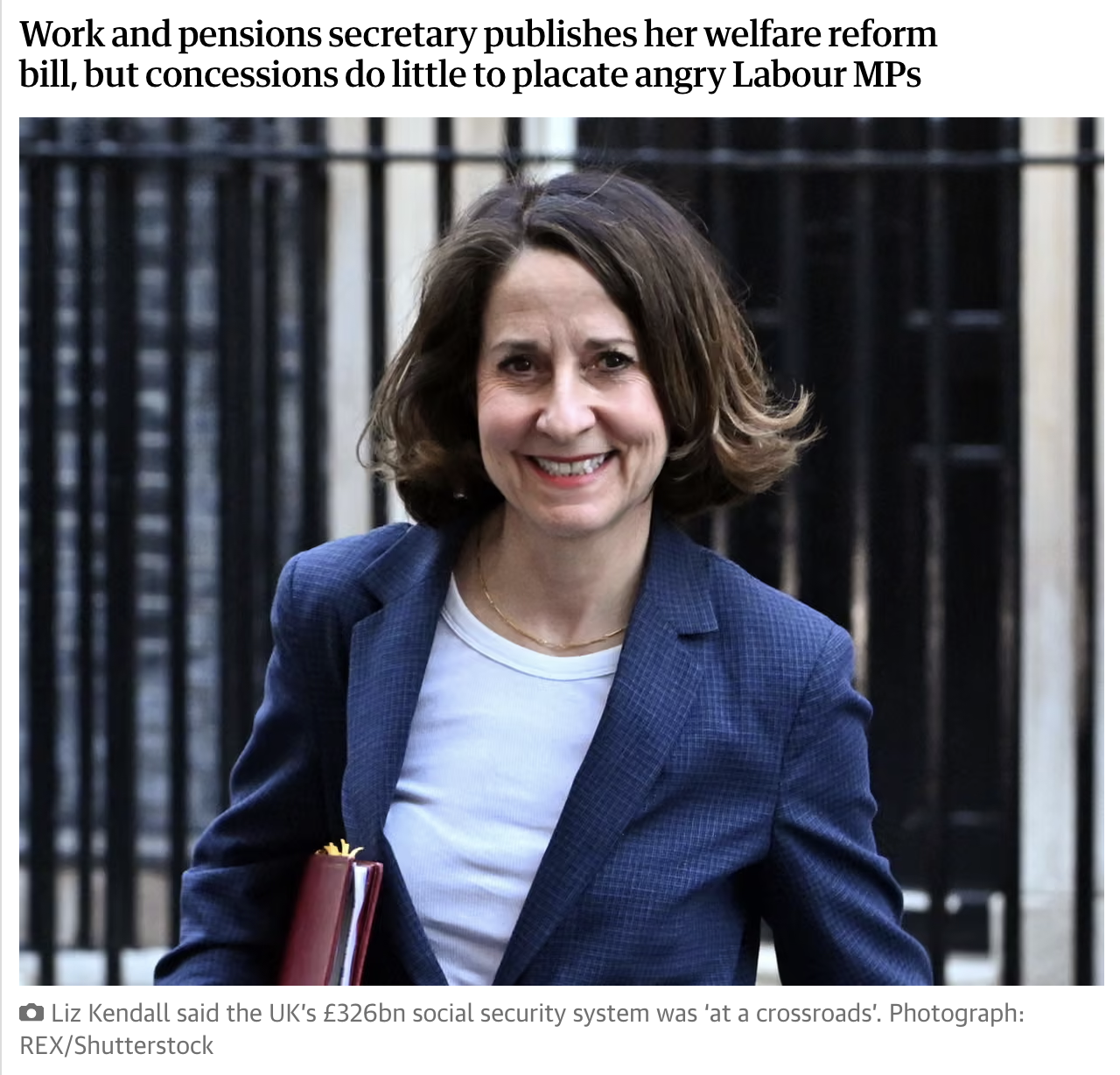 Liz Kendall：就业与养老金大臣