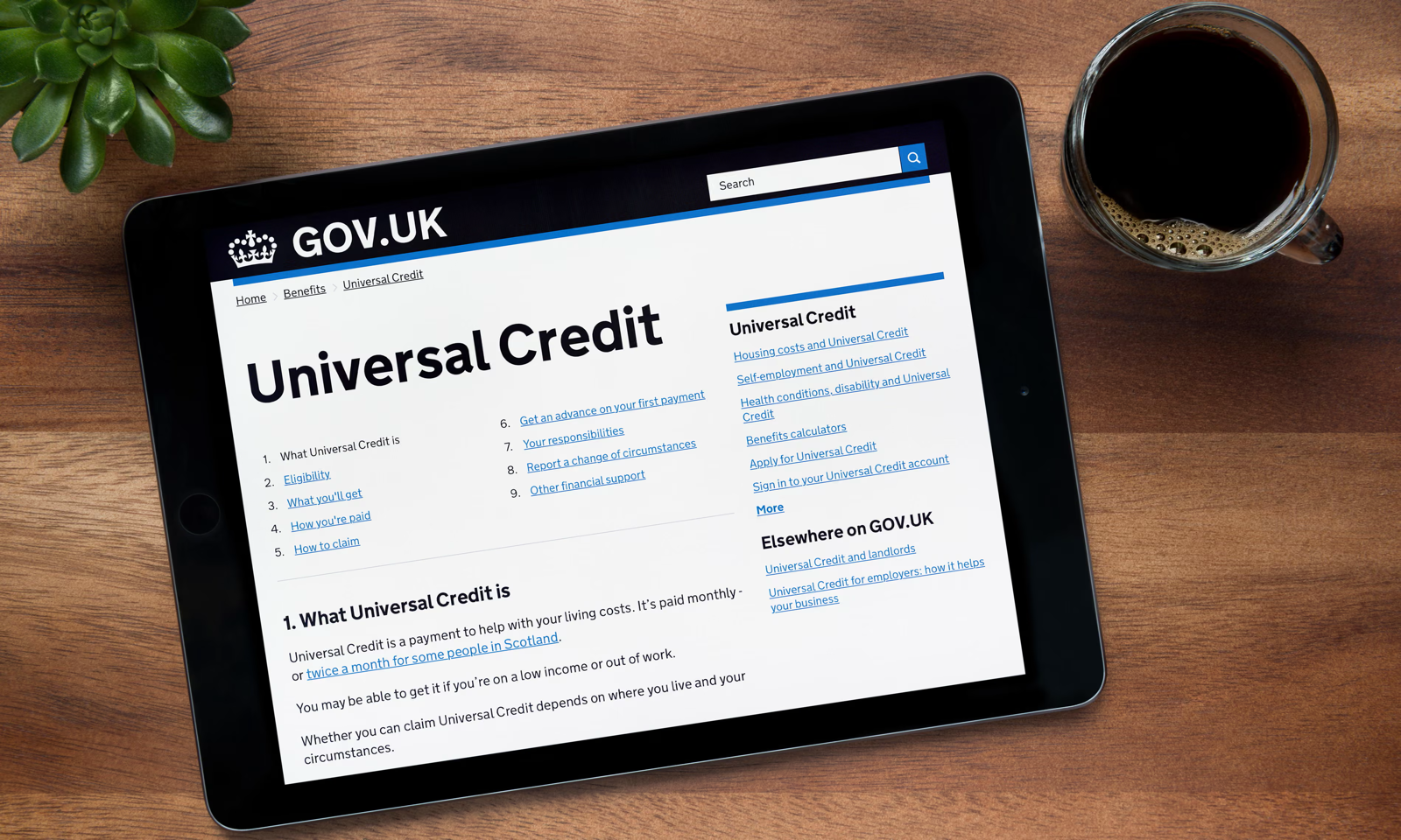 Universal Credit（统一福利金）